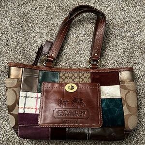 Coach Holiday Patchwork Purse